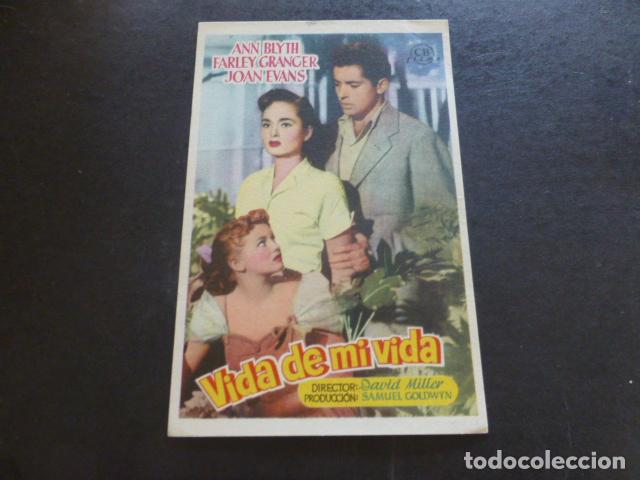 Cine: VIDA DE MI VIDA PROGRAMA DE MANO SIN PUBLICIDAD - Foto 1