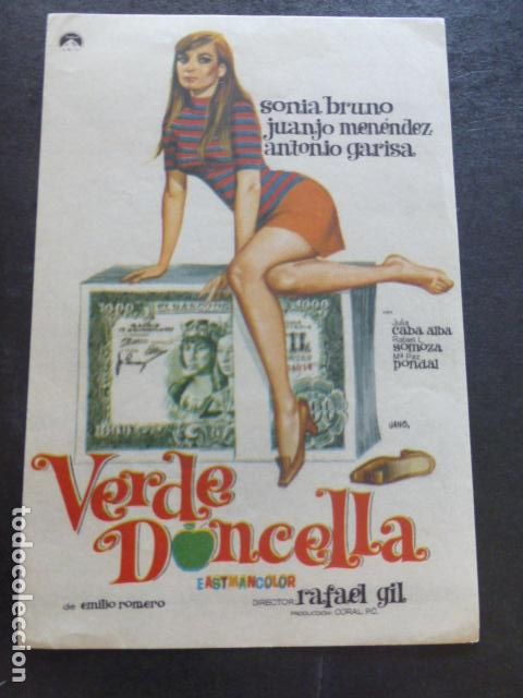 Cine: VERDE DONCELLA PROGRAMA DE MANO SIN PUBLICIDAD - Foto 1