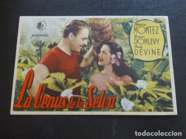 Cine: LA VENUS DE LA SELVA PROGRAMA DE MANO SIN PUBLICIDAD - Foto 1