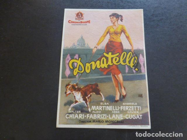 Cine: DONATELLA PROGRAMA DE MANO SIN PUBLICIDAD - Foto 1