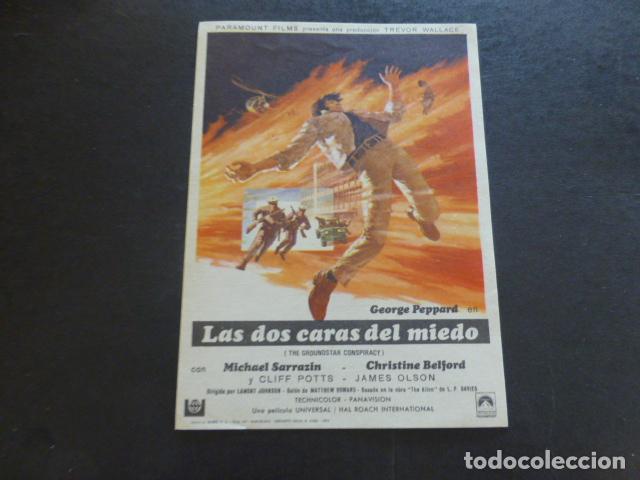 Cine: LAS DOS CARAS DEL MIEDO PROGRAMA DE MANO SIN PUBLICIDAD - Foto 1