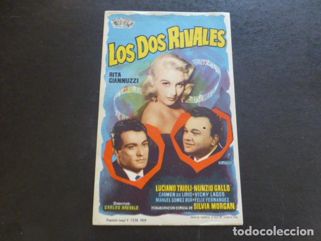 Cine: LOS DOS RIVALES PROGRAMA DE MANO SIN PUBLICIDAD - Foto 1