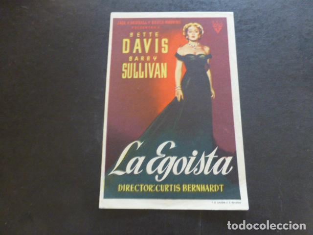 Cine: LA EGOISTA PROGRAMA DE MANO SIN PUBLICIDAD - Foto 1