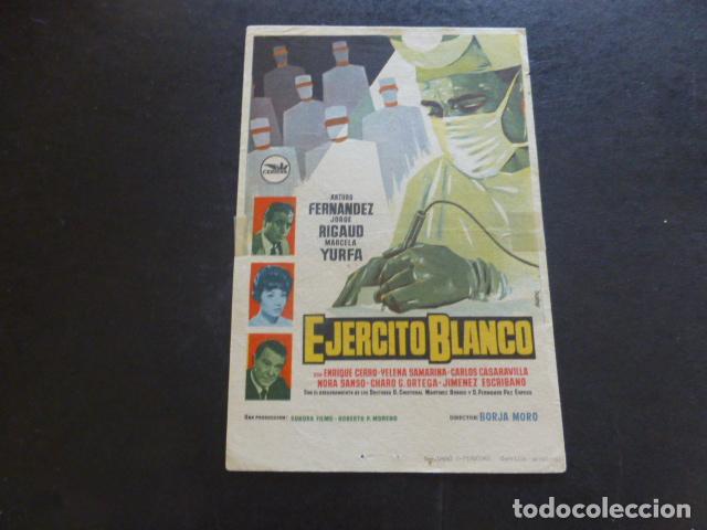 Cine: EJERCITO BLANCO PROGRAMA DE MANO SIN PUBLICIDAD - Foto 1