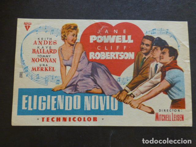 Cine: ELIGIENDO NOVIO PROGRAMA DE MANO SIN PUBLICIDAD - Foto 1