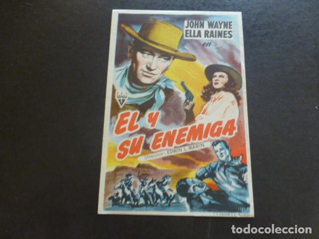 Cine: EL Y SU ENEMIGA PROGRAMA DE MANO SIN PUBLICIDAD - Foto 1