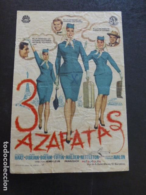 Cine: 3 AZAFATAS PROGRAMA DE MANO SIN PUBLICIDAD - Foto 1