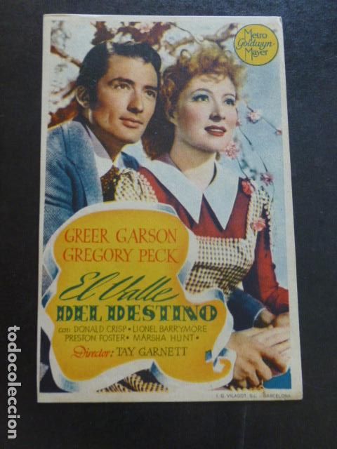 Cine: EL VALLE DEL DESTINO PROGRAMA DE MANO SIN PUBLICIDAD - Foto 1