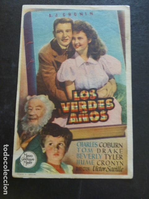 Cine: LOS VERDES A&Ntilde;OS PROGRAMA DE MANO SIN PUBLICIDAD - Foto 1