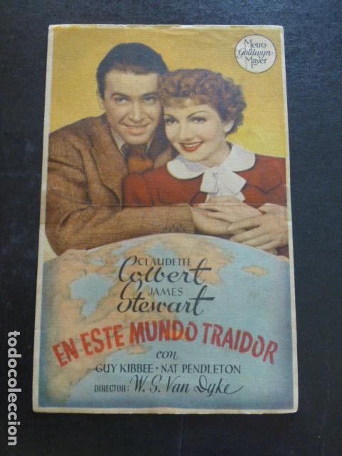 Cine: EN ESTE MUNDO TRAIDOR PROGRAMA DE MANO SIN PUBLICIDAD - Foto 1