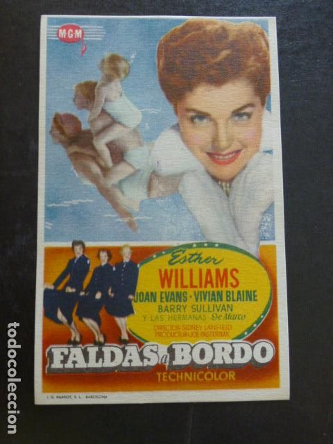 Cine: FALDAS A BORDO PROGRAMA DE MANO SIN PUBLICIDAD - Foto 1