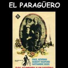Cine: FOLLETO DE MANO ORIGINAL AÑO 1969 DOS HOMBRES Y UN DESTINO - ROBERT REDFORD. Lote 359488585