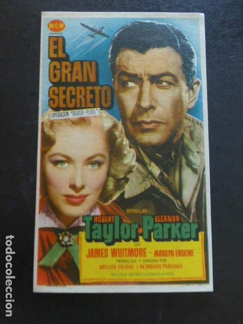 Cine: EL GRAN SECRETO PROGRAMA DE MANO SIN PUBLICIDAD - Foto 1