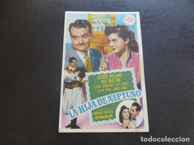 Cine: LA HIJA DE NEPTUNO PROGRAMA DE MANO SIN PUBLICIDAD - Foto 1