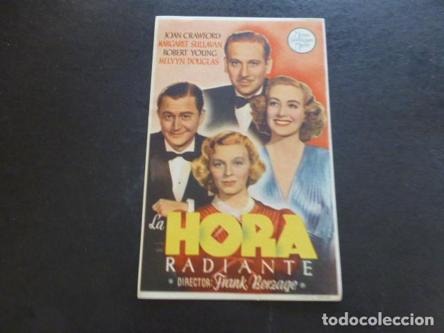 Cine: LA HORA RADIANTE PROGRAMA DE MANO SIN PUBLICIDAD - Foto 1