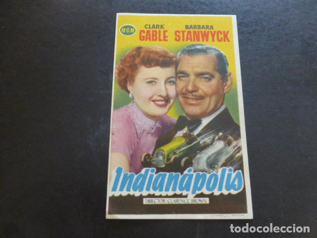 Cine: INDIANAPOLIS PROGRAMA DE MANO SIN PUBLICIDAD - Foto 1