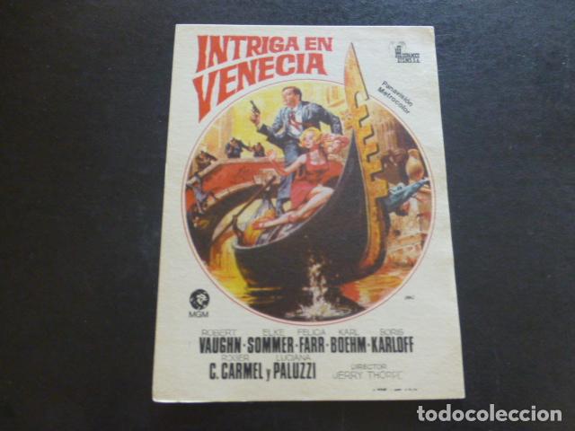 Cine: INTRIGA EN VENECIA PROGRAMA DE MANO SIN PUBLICIDAD - Foto 1