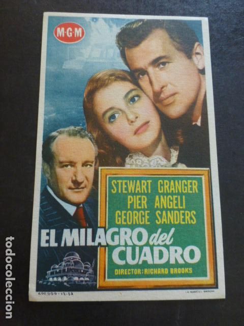 Cine: EL MILAGRO DEL CUADRO PROGRAMA DE MANO SIN PUBLICIDAD - Foto 1