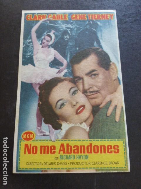 Cine: NO ME ABANDONES PROGRAMA DE MANO SIN PUBLICIDAD - Foto 1