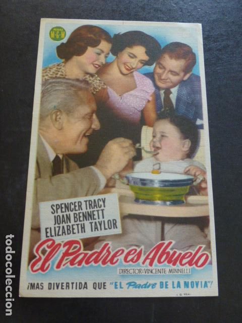 Cine: EL PADRE ES ABUELO PROGRAMA DE MANO SIN PUBLICIDAD - Foto 1