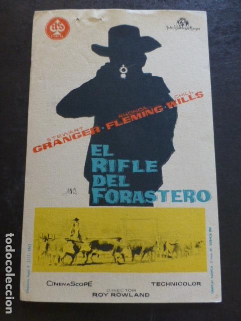 Cine: EL RIFLE DEL FORASTERO PROGRAMA DE MANO SIN PUBLICIDAD - Foto 1