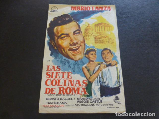Cine: LAS SIETE COLINAS DE ROMA PROGRAMA DE MANO SIN PUBLICIDAD - Foto 1