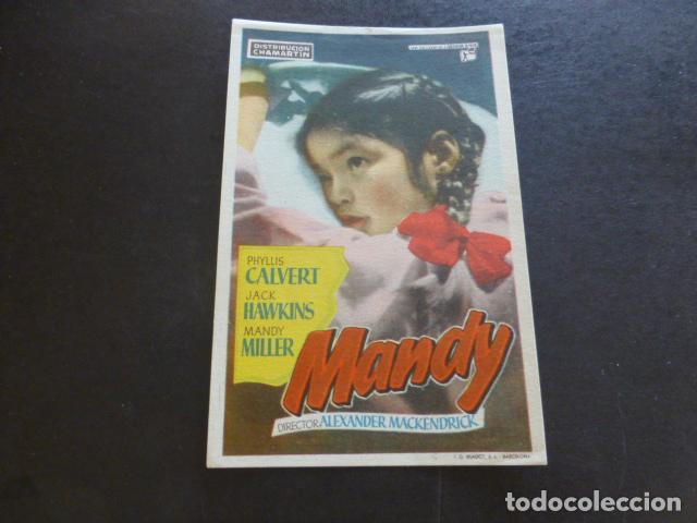 Cine: MANDY PROGRAMA DE MANO SIN PUBLICIDAD - Foto 1