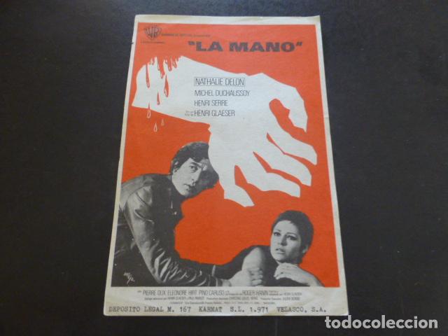 Cine: LA MANO PROGRAMA DE MANO SIN PUBLICIDAD - Foto 1