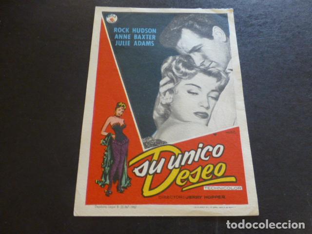 Cine: SU UNICO DESEO PROGRAMA DE MANO SIN PUBLICIDAD - Foto 1