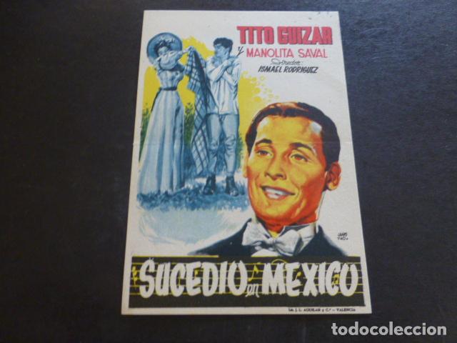 Cine: SUCEDIO EN MEXICO PROGRAMA DE MANO SIN PUBLICIDAD - Foto 1