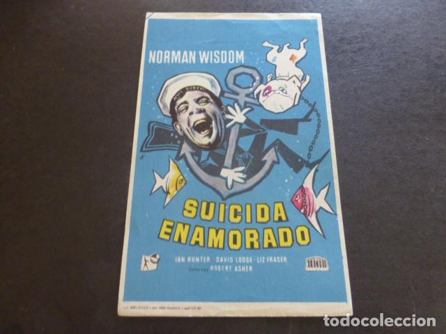 Cine: SUICIDA ENAMORADO PROGRAMA DE MANO SIN PUBLICIDAD - Foto 1