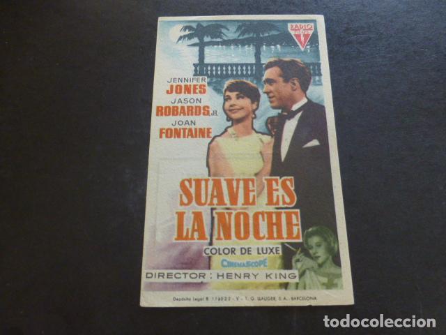 Cine: SUAVE ES LA NOCHE PROGRAMA DE MANO SIN PUBLICIDAD - Foto 1