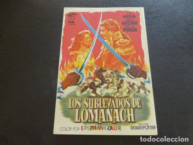 Cine: LOS SUBLEVADOS DE LOMANACH PROGRAMA DE MANO SIN PUBLICIDAD - Foto 1