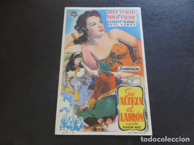 Cine: SU ALTEZA EL LADRON PROGRAMA DE MANO SIN PUBLICIDAD - Foto 1