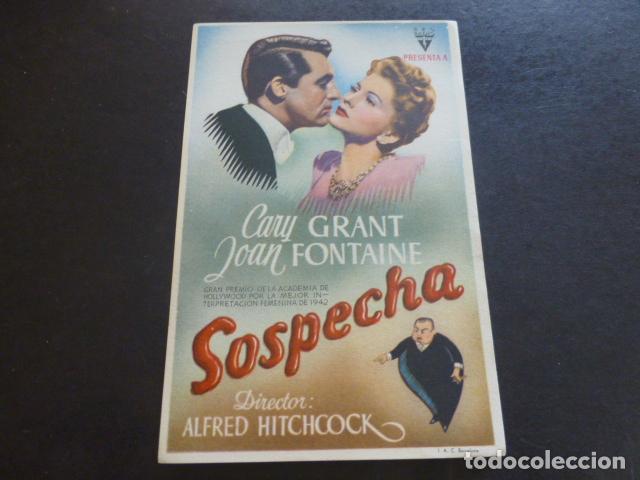 Cine: SOSPECHA PROGRAMA DE MANO SIN PUBLICIDAD - Foto 1