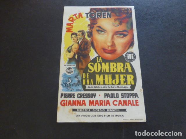 Cine: LA SOMBRA DE UNA MUJER PROGRAMA DE MANO SIN PUBLICIDAD - Foto 1