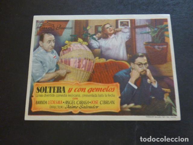 Cine: SOLTERA Y CON GEMELOS PROGRAMA DE MANO SIN PUBLICIDAD - Foto 1