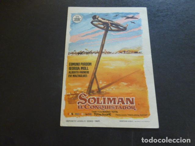 Cine: SOLIMAN EL CONQUISTADOR PROGRAMA DE MANO SIN PUBLICIDAD - Foto 1