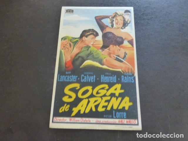 Cine: SOGA DE ARENA PROGRAMA DE MANO SIN PUBLICIDAD - Foto 1