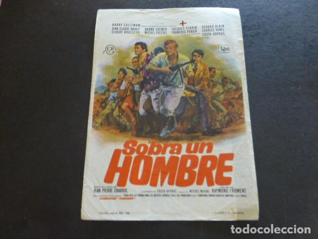 Cine: SOBRA UN HOMBRE PROGRAMA DE MANO SIN PUBLICIDAD - Foto 1