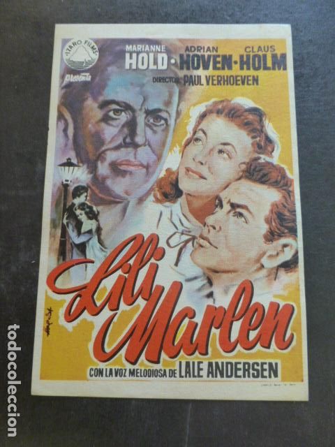 Cine: LILI MARLEN PROGRAMA DE MANO SIN PUBLICIDAD - Foto 1
