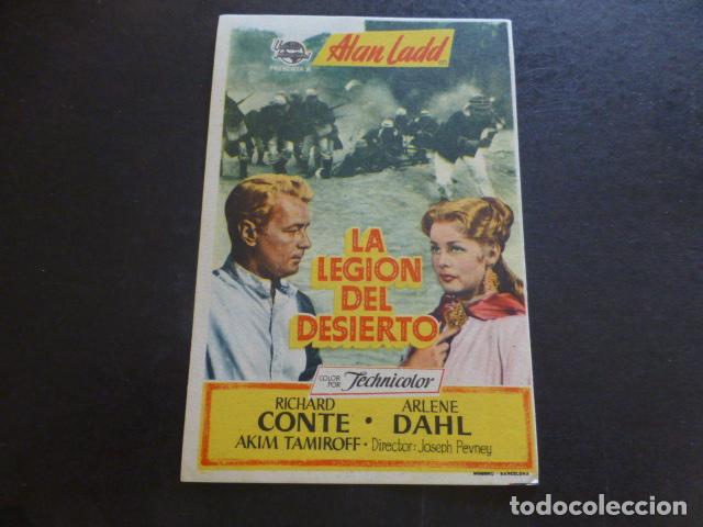 Cine: LA LEGION DEL DESIERTO PROGRAMA DE MANO SIN PUBLICIDAD - Foto 1