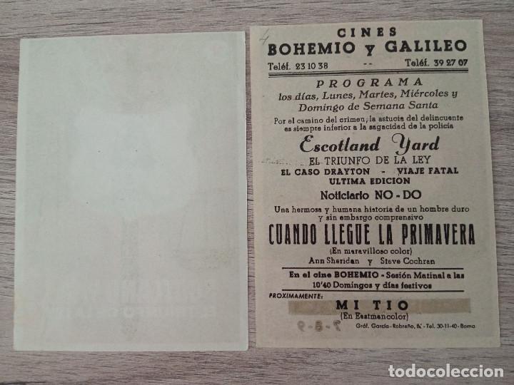Cine: SCOTLAND YARD, EL TRIUNFO DE LA LEY, VARIANTE - Foto 2
