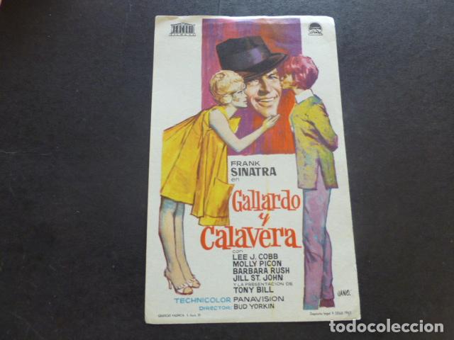 Cine: GALLARDO Y CALAVERA PROGRAMA DE MANO SIN PUBLICIDAD - Foto 1