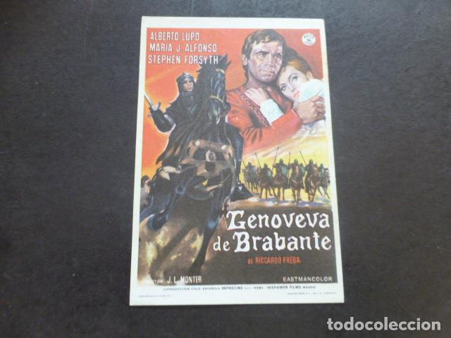 Cine: GENOVEVA DE BRABANTE PROGRAMA DE MANO SIN PUBLICIDAD - Foto 1
