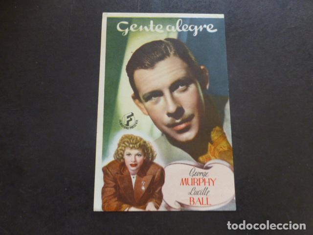 Cine: GENTE ALEGRE PROGRAMA DE MANO SIN PUBLICIDAD - Foto 1
