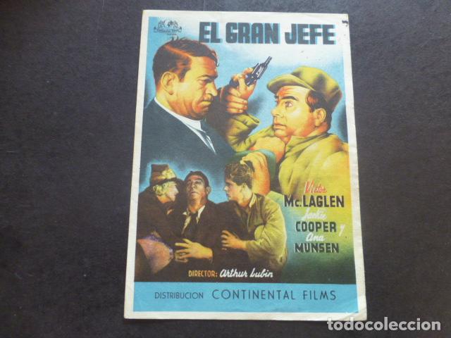 Cine: EL GRAN JEFE PROGRAMA DE MANO SIN PUBLICIDAD - Foto 1
