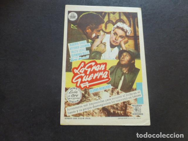 Cine: LA GRAN GUERRA PROGRAMA DE MANO SIN PUBLICIDAD - Foto 1