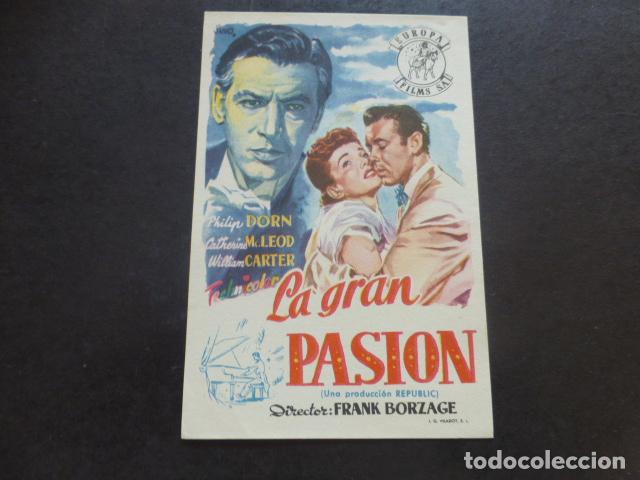 Cine: LA GRAN PASION PROGRAMA DE MANO SIN PUBLICIDAD - Foto 1