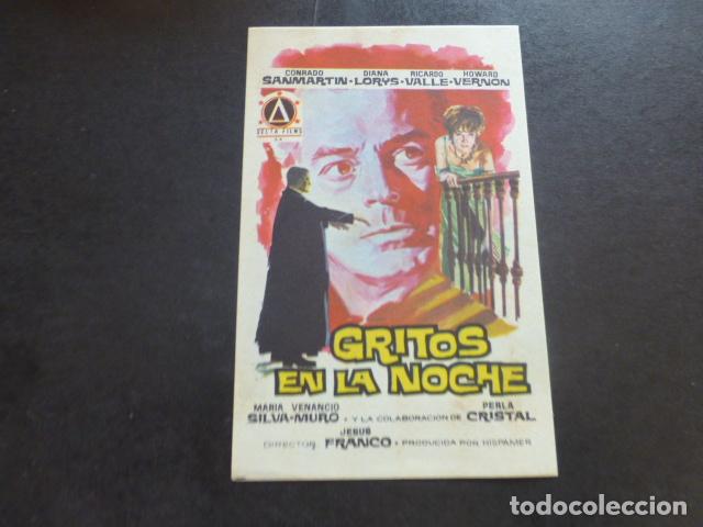 Cine: GRITOS EN LA NOCHE PROGRAMA DE MANO SIN PUBLICIDAD - Foto 1